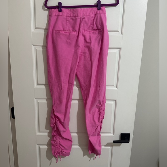 Derek Lam 10 Crosby Pink Ruched Trousers - Picture 4 of 4